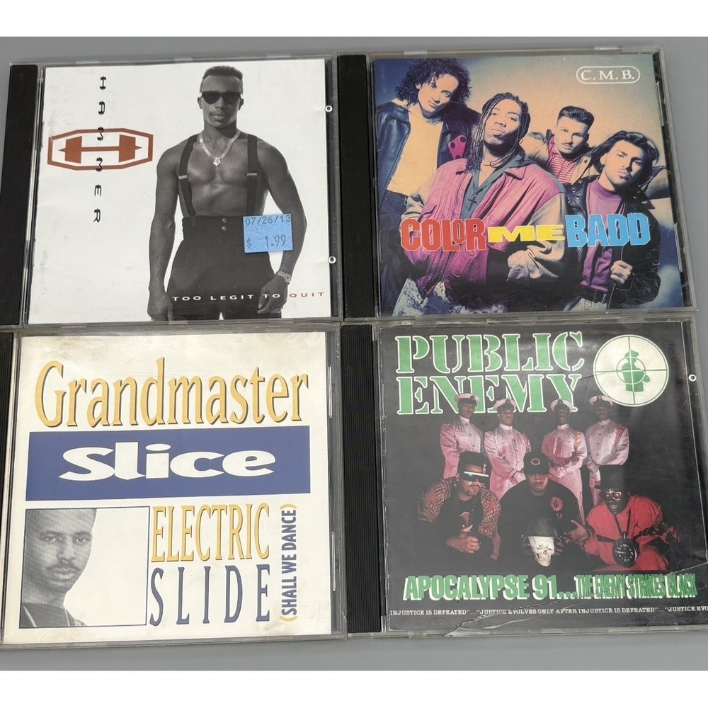 Lot Of 4 Hip Hop Rap R&B CDs 90s 2000s Public Enemy, Grandmaster Slice, etc.